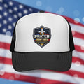 Prayer Front Lines Trucker Cap - Christian Shield Embroidered Mesh Hat