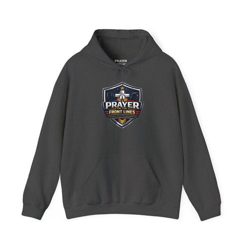 Prayer Front Lines Hoodie — Covered by Prayer, Strengthened by God Religious Hooded Sweatshirt