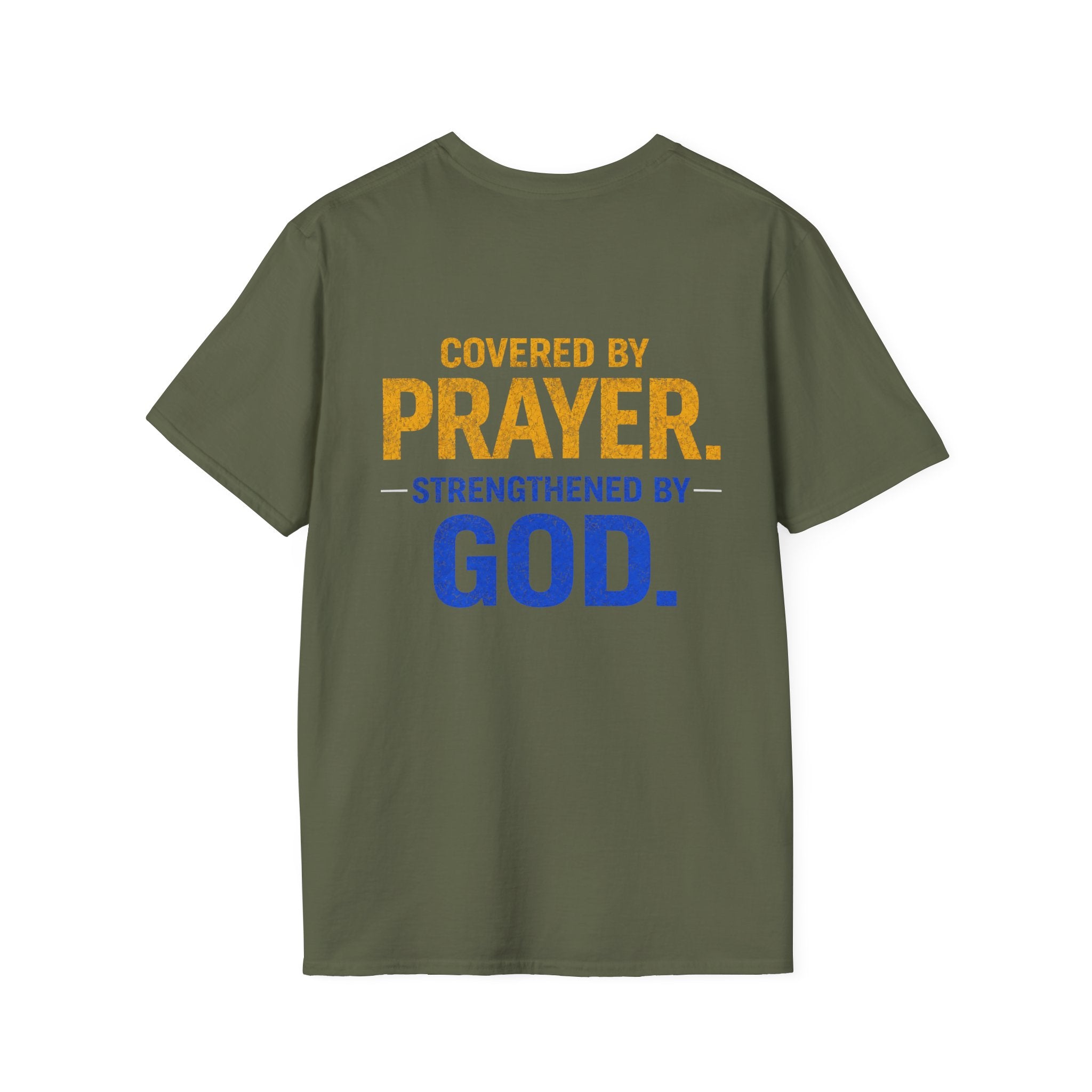 Prayer On The Front Lines T-Shirt — Military Faith Shield Tee