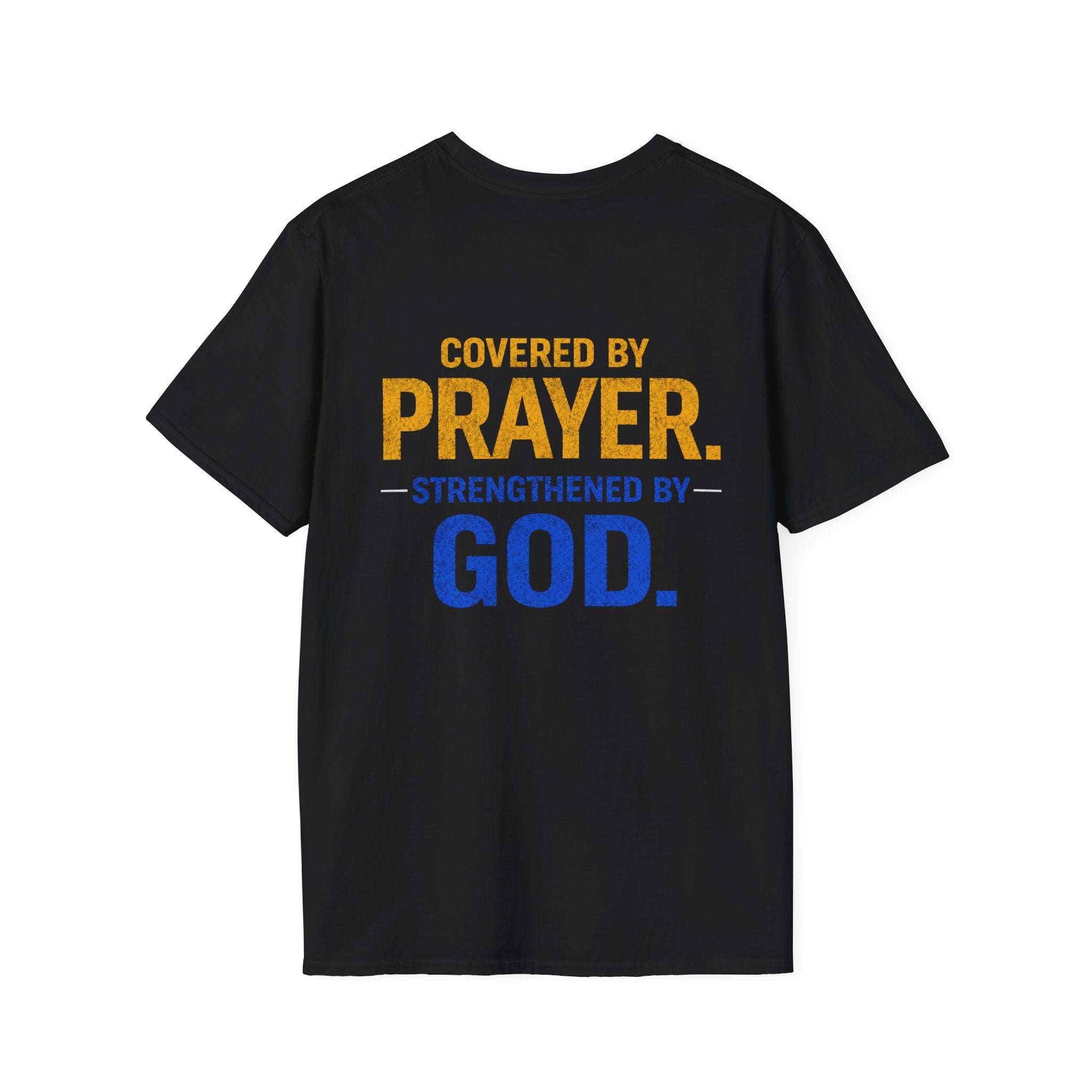 Prayer On The Front Lines T-Shirt — Military Faith Shield Tee