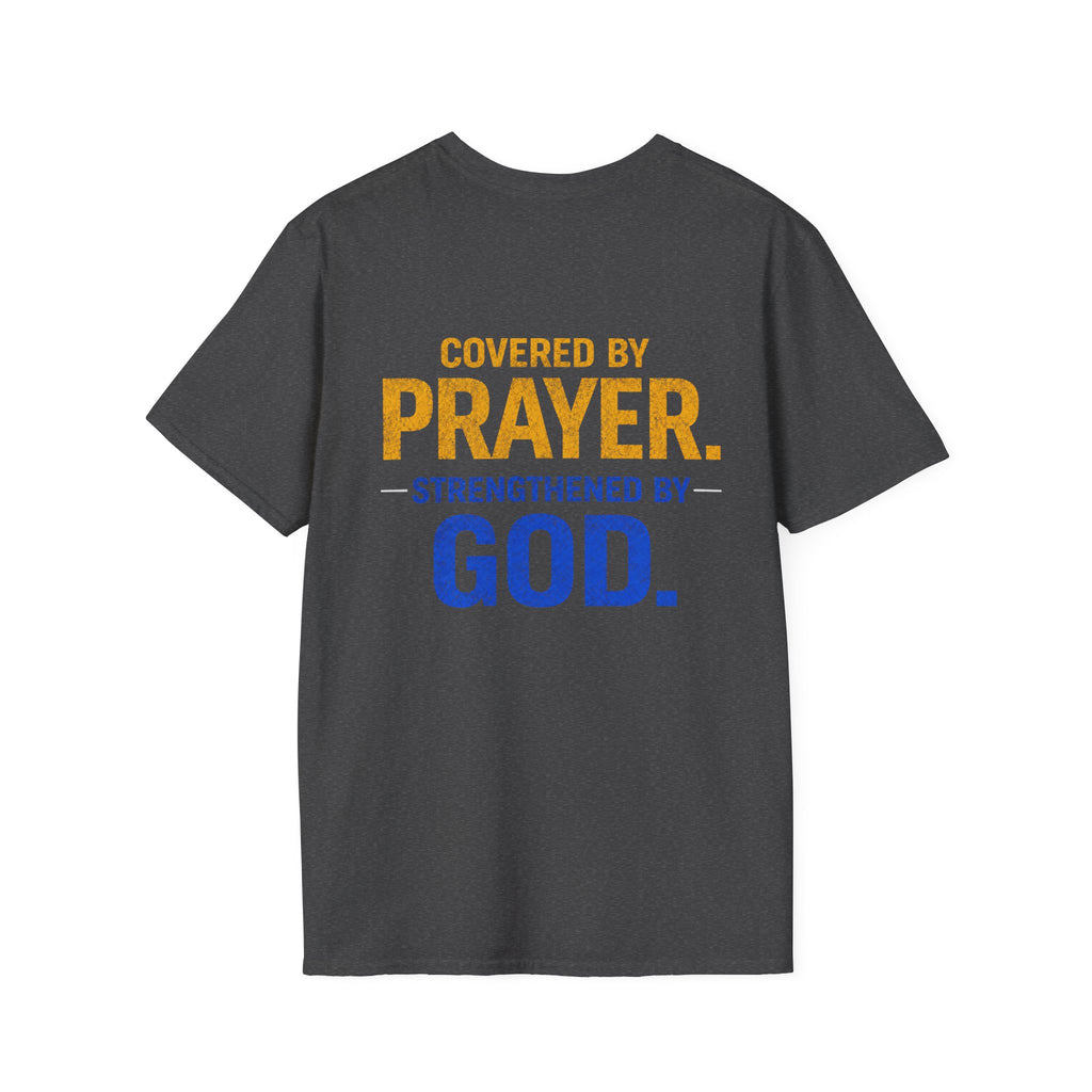 Prayer On The Front Lines T-Shirt — Military Faith Shield Tee