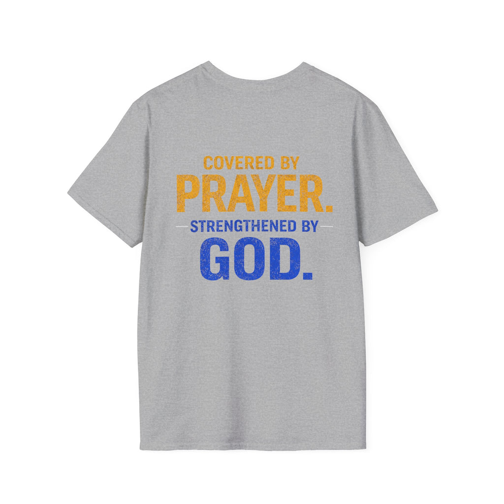 Prayer On The Front Lines T-Shirt — Military Faith Shield Tee